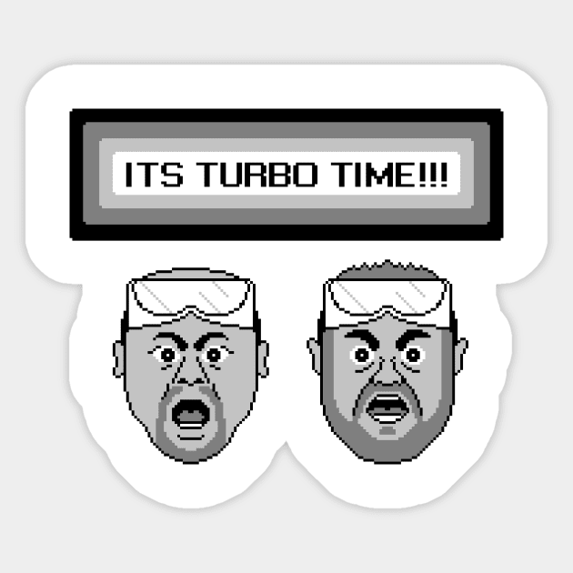 Turbo Time! Sticker by PixelPrints